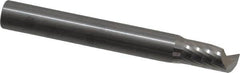Onsrud - 5/16" Cutting Diam x 9/16" Length of Cut, 1 Flute, Upcut Spiral Router Bit - Uncoated, Right Hand Cut, Solid Carbide, 2-1/2" OAL x 5/16" Shank Diam, Single Edge, 22° Helix Angle - Exact Tooling
