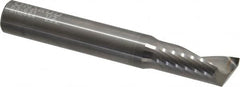 Onsrud - 1/2" Cutting Diam x 1-1/8" Length of Cut, 1 Flute, Upcut Spiral Router Bit - Uncoated, Right Hand Cut, Solid Carbide, 3-1/2" OAL x 1/2" Shank Diam, Single Edge, 22° Helix Angle - Exact Tooling