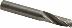 Onsrud - 1/2" Cutting Diam x 1-3/8" Length of Cut, 1 Flute, Upcut Spiral Router Bit - Uncoated, Right Hand Cut, Solid Carbide, 3-1/2" OAL x 1/2" Shank Diam, Single Edge, 22° Helix Angle - Exact Tooling