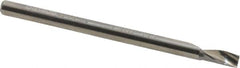 Onsrud - 1/8" Cutting Diam x 1/4" Length of Cut, 1 Flute, Upcut Spiral Router Bit - Uncoated, Right Hand Cut, Solid Carbide, 2" OAL x 1/8" Shank Diam, Single Edge, 21° Helix Angle - Exact Tooling