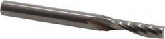 Onsrud - 7/32" Cutting Diam x 3/4" Length of Cut, 1 Flute, Upcut Spiral Router Bit - Uncoated, Right Hand Cut, Solid Carbide, 2-1/2" OAL x 1/4" Shank Diam, Single Edge, 21° Helix Angle - Exact Tooling