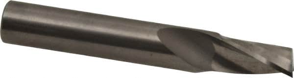 Onsrud - 3/8" Cutting Diam x 5/8" Length of Cut, 1 Flute, Upcut Spiral Router Bit - Uncoated, Right Hand Cut, Solid Carbide, 2-1/2" OAL x 3/8" Shank Diam, Single Edge, 21° Helix Angle - Exact Tooling