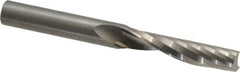 Onsrud - 3/8" Cutting Diam x 1-5/8" Length of Cut, 1 Flute, Upcut Spiral Router Bit - Uncoated, Right Hand Cut, Solid Carbide, 3-1/2" OAL x 3/8" Shank Diam, Single Edge, 21° Helix Angle - Exact Tooling
