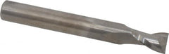 Onsrud - 1/4" Cutting Diam x 3/8" Length of Cut, 2 Flute, Upcut Spiral Router Bit - Uncoated, Right Hand Cut, Solid Carbide, 2" OAL x 1/4" Shank Diam, Bottom-Surfacing, 30° Helix Angle - Exact Tooling