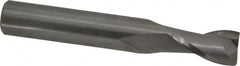 Onsrud - 3/8" Cutting Diam x 5/8" Length of Cut, 2 Flute, Upcut Spiral Router Bit - Uncoated, Right Hand Cut, Solid Carbide, 2-1/2" OAL x 3/8" Shank Diam, Bottom-Surfacing, 30° Helix Angle - Exact Tooling