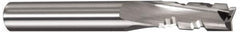 Onsrud - 1/2" Cutting Diam x 2-1/8" Length of Cut, 3 Flute, Downcut Spiral Router Bit - Uncoated, Right Hand Cut, Solid Carbide, 4-1/2" OAL x 1/2" Shank Diam, Three Edge, 10° Helix Angle - Exact Tooling
