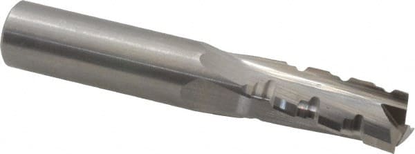 Onsrud - 1/2" Cutting Diam x 1-1/8" Length of Cut, 3 Flute, Upcut Spiral Router Bit - Uncoated, Right Hand Cut, Solid Carbide, 3" OAL x 1/2" Shank Diam, Three Edge, 10° Helix Angle - Exact Tooling