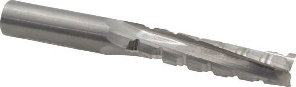 Onsrud - 1/2" Cutting Diam x 2-1/8" Length of Cut, 3 Flute, Upcut Spiral Router Bit - Uncoated, Right Hand Cut, Solid Carbide, 4" OAL x 1/2" Shank Diam, Three Edge, 10° Helix Angle - Exact Tooling