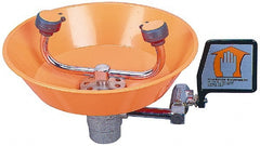 PRO-SAFE - Wall Mount, Plastic Bowl, Eyewash Station - 1/2" Inlet - Exact Tooling