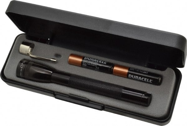 Mag-Lite - Krypton Bulb, 9 Lumens, Mini Flashlight - Black Aluminum Body, 2 AAA Alkaline Batteries Included - Exact Tooling