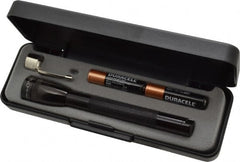 Mag-Lite - Krypton Bulb, 9 Lumens, Mini Flashlight - Black Aluminum Body, 2 AAA Alkaline Batteries Included - Exact Tooling