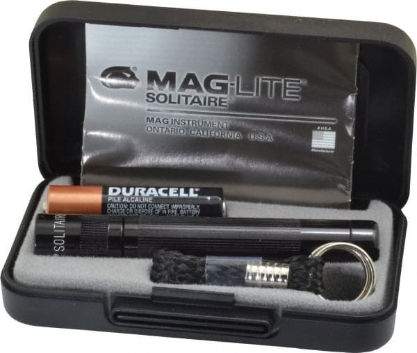 Mag-Lite - Krypton Bulb, Mini Flashlight - Black Aluminum Body, 1 AAA Alkaline Battery Included - Exact Tooling