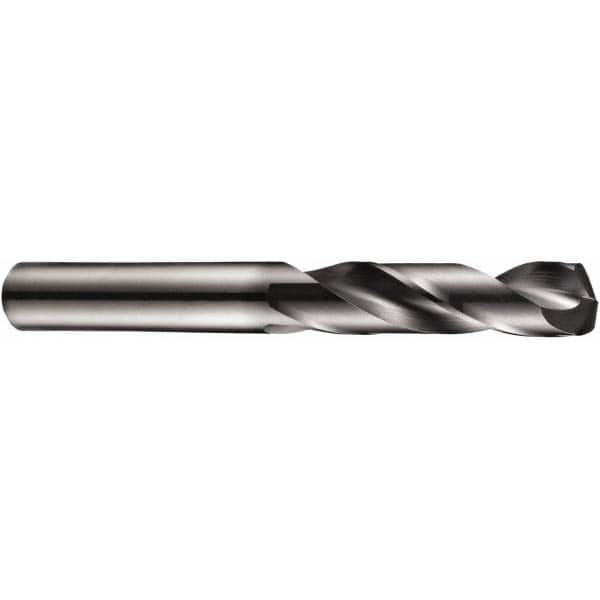 DORMER - 7/16" 140° Spiral Flute Solid Carbide Screw Machine Drill Bit - Exact Tooling