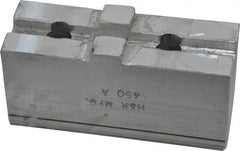 H & R Manufacturing - Tongue & Groove Attachment, Square Soft Lathe Chuck Jaw - Aluminum, 1-3/4" Btw Mount Hole Ctrs, 3-1/2" Long x 1-1/4" Wide x 1-5/8" High, 5/16" Groove - Exact Tooling