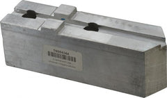 H & R Manufacturing - Tongue & Groove Attachment, Square Soft Lathe Chuck Jaw - Aluminum, 3" Btw Mount Hole Ctrs, 7-1/4" Long x 2" Wide x 2-5/16" High, 1/2" Groove - Exact Tooling