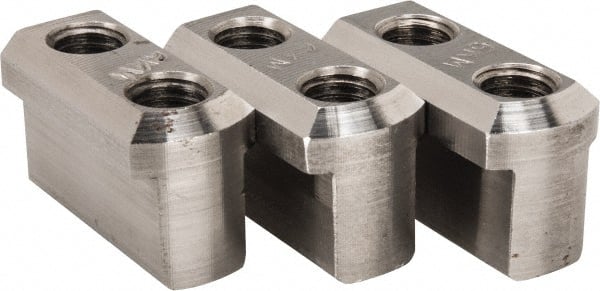 H & R Manufacturing - Lathe Chuck Jaw Nut - 6" Chuck Diam Compatible, 10mm Screw, M10 Thread - Exact Tooling