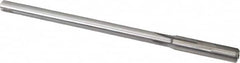 Made in USA - 0.336" Carbide-Tipped 4 Flute Chucking Reamer - Straight Flute, 9/32" Straight Shank, 1-1/2" Flute Length, 6" OAL - Exact Tooling