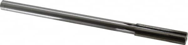Made in USA - 0.55" Carbide-Tipped 6 Flute Chucking Reamer - Straight Flute, 7/16" Straight Shank, 2" Flute Length, 8" OAL - Exact Tooling