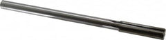 Made in USA - 0.55" Carbide-Tipped 6 Flute Chucking Reamer - Straight Flute, 7/16" Straight Shank, 2" Flute Length, 8" OAL - Exact Tooling
