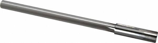 Made in USA - 0.559" Carbide-Tipped 6 Flute Chucking Reamer - Straight Flute, 7/16" Straight Shank, 2" Flute Length, 8" OAL - Exact Tooling