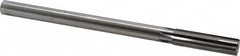 Made in USA - 0.607" Carbide-Tipped 6 Flute Chucking Reamer - Straight Flute, 9/16" Straight Shank, 2-1/4" Flute Length, 9" OAL - Exact Tooling