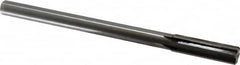 Made in USA - 0.622" Carbide-Tipped 6 Flute Chucking Reamer - Straight Flute, 9/16" Straight Shank, 2-1/4" Flute Length, 9" OAL - Exact Tooling