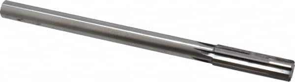 Made in USA - 0.64" Carbide-Tipped 6 Flute Chucking Reamer - Straight Flute, 9/16" Straight Shank, 2-1/4" Flute Length, 9" OAL - Exact Tooling