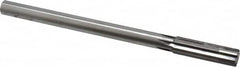 Made in USA - 0.64" Carbide-Tipped 6 Flute Chucking Reamer - Straight Flute, 9/16" Straight Shank, 2-1/4" Flute Length, 9" OAL - Exact Tooling