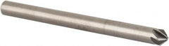 SGS - 1/8" Head Diam, 1/8" Shank Diam, 6 Flute 90° Solid Carbide Countersink - Exact Tooling