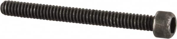 Value Collection - #1-64 UNC Hex Socket Drive, Socket Cap Screw - Alloy Steel, Black Oxide Finish, Fully Threaded, 3/4" Length Under Head - Exact Tooling