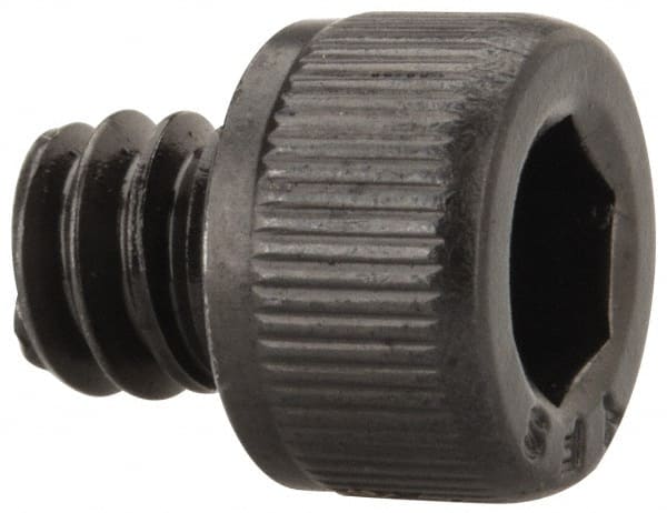 Value Collection - #10-24 UNC Hex Socket Drive, Socket Cap Screw - Alloy Steel, Black Oxide Finish, Fully Threaded, 3/16" Length Under Head - Exact Tooling