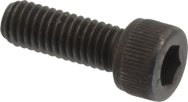 Value Collection - #10-32 UNF Hex Socket Drive, Socket Cap Screw - Alloy Steel, Black Oxide Finish, Fully Threaded, 9/16" Length Under Head - Exact Tooling