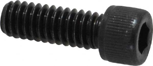 Value Collection - #12-24 UNC Hex Socket Drive, Socket Cap Screw - Alloy Steel, Black Oxide Finish, Fully Threaded, 5/8" Length Under Head - Exact Tooling