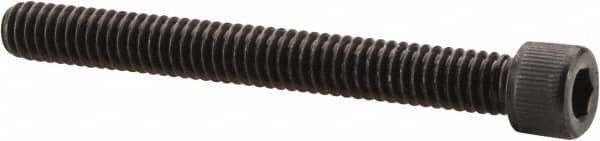 Value Collection - #12-24 UNC Hex Socket Drive, Socket Cap Screw - Alloy Steel, Black Oxide Finish, Partially Threaded, 2" Length Under Head - Exact Tooling
