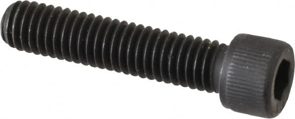 Value Collection - #12-28 UNF Hex Socket Drive, Socket Cap Screw - Alloy Steel, Black Oxide Finish, Fully Threaded, 1" Length Under Head - Exact Tooling