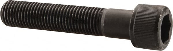 Value Collection - 7/16-20 UNF Hex Socket Drive, Socket Cap Screw - Alloy Steel, Black Oxide Finish, Partially Threaded, 2-1/4" Length Under Head - Exact Tooling