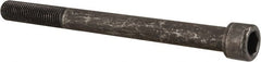 Value Collection - 7/16-20 UNF Hex Socket Drive, Socket Cap Screw - Alloy Steel, Black Oxide Finish, Partially Threaded, 5" Length Under Head - Exact Tooling