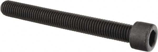 Value Collection - 9/16-12 UNC Hex Socket Drive, Socket Cap Screw - Alloy Steel, Black Oxide Finish, Partially Threaded, 5" Length Under Head - Exact Tooling