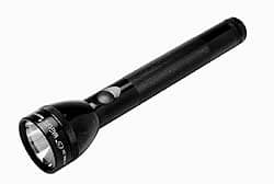 Mag-Lite - Krypton Bulb, 45 Lumens, Industrial/Tactical Flashlight - Black Aluminum Body, 3 C Batteries Not Included - Exact Tooling