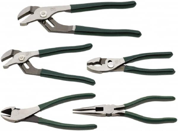 SK - 5 Piece Plier Set - Comes in Kit Roll - Exact Tooling