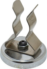 Mag-Mate - 11 Lb Max Pull Force, 1-29/32" Overall Height, 1.41" Diam, Ceramic Cup Magnet - Clamp Style, 7/8" Clamp Opening, Chrome Plated - Exact Tooling