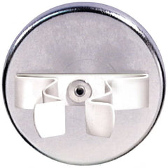 Mag-Mate - 1.41" Diam, 9/32" Cup Height, 43 Lb Average Pull Force, 42.5 Lb Max Pull Force, Neodymium Rare Earth Cup Magnet - Through Hole Style, Bright Plated - Exact Tooling