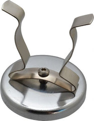 Mag-Mate - 41 Lb Max Pull Force, 2-1/2" Overall Height, 2.63" Diam, Ceramic Cup Magnet - Clamp Style, 1-7/8" Clamp Opening, Chrome Plated - Exact Tooling