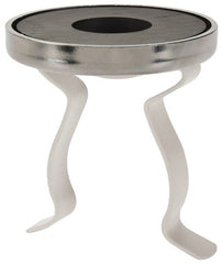 Mag-Mate - 41 Lb Max Pull Force, 2-7/8" Overall Height, 2.63" Diam, Ceramic Cup Magnet - Clamp Style, 1-7/8" Clamp Opening, Chrome Plated - Exact Tooling