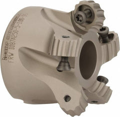 Iscar - 1.87" Cut Diam, 0.315" Max Depth, 1" Arbor Hole, 5 Inserts, RC.. 1607 Insert Style, Indexable Copy Face Mill - FRW Cutter Style, 1-3/4 High, Through Coolant, Series MillShred - Exact Tooling