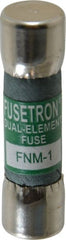 Cooper Bussmann - 250 VAC, 1 Amp, Time Delay General Purpose Fuse - Fuse Holder Mount, 1-1/2" OAL, 10 at 125 V kA Rating, 13/32" Diam - Exact Tooling