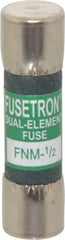 Cooper Bussmann - 250 VAC, 0.5 Amp, Time Delay Supplemental Fuse - Fuse Holder Mount, 1-1/2" OAL, 10 at 125 V kA Rating, 13/32" Diam - Exact Tooling