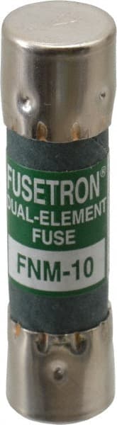 Cooper Bussmann - 250 VAC, 10 Amp, Time Delay General Purpose Fuse - Fuse Holder Mount, 1-1/2" OAL, 10 at 125 V kA Rating, 13/32" Diam - Exact Tooling