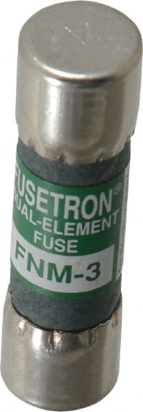 Cooper Bussmann - 250 VAC, 3 Amp, Time Delay General Purpose Fuse - Fuse Holder Mount, 1-1/2" OAL, 10 at 125 V kA Rating, 13/32" Diam - Exact Tooling