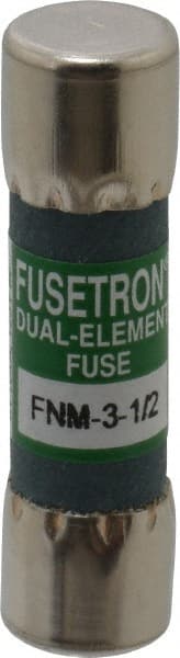 Cooper Bussmann - 250 VAC, 3.5 Amp, Time Delay General Purpose Fuse - Fuse Holder Mount, 1-1/2" OAL, 10 at 125 V kA Rating, 13/32" Diam - Exact Tooling